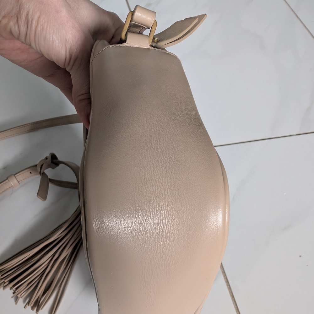 Yves Saint Laurent Taupe Quilted Crossbody Bag - Picture 6 of 16